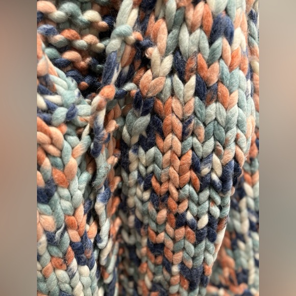 POL Multi Color Chunky Knit Handmade Sweater - Picture 3 of 7